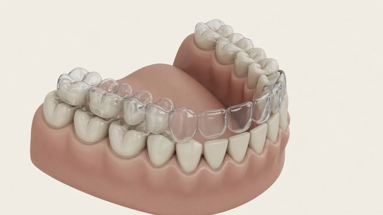 Clear aligners are a tray on a full arch.