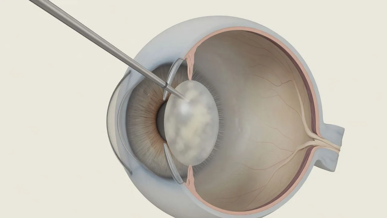 Three cataract technique labels: phacoemulsification, laser-assisted FLACS and large-incision extraction.